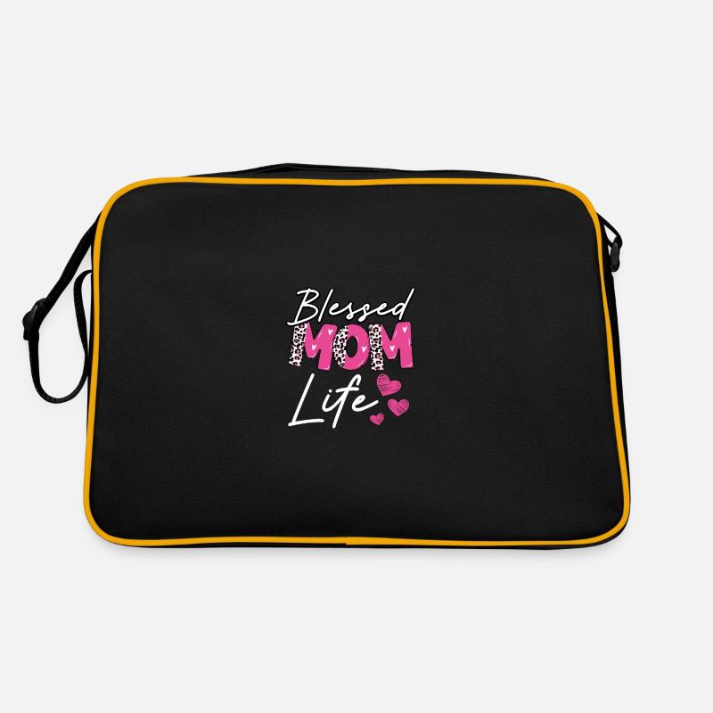 Gesegnetes Mama leben Retro Tasche