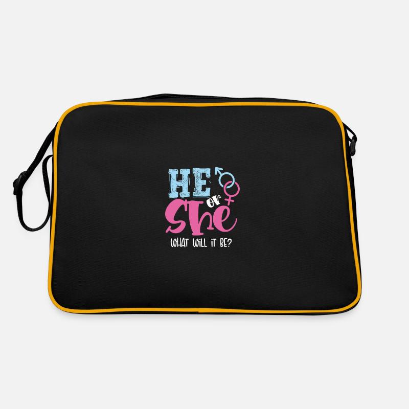 Lui ou elle, qu’est-ce que ce sera? Sac Retro