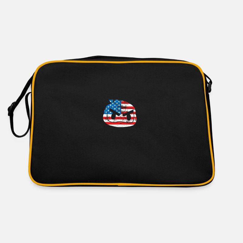 Usa ninja flagge Retro Tasche