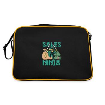 Money Selling Ninja - Retro Bag - black/gold - Back