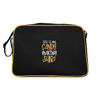 Ceci est ma chemise de bougie - Sac Retro - noir/or - Dos