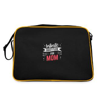 Une gratitude infinie pour maman - Sac Retro - noir/or - Dos