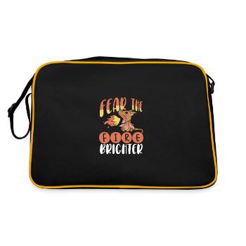 Craignez le feu du dragon plus brillant - Sac Retro - noir/or - Dos