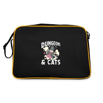 Donjons et chats - Sac Retro - noir/or - Dos