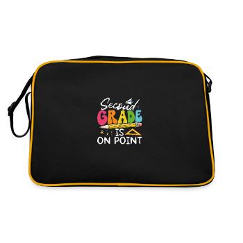 The second class is to the point - Retro Bag - black/gold - Back