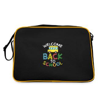 Schoolchild back to school - Retro Bag - black/gold - Back
