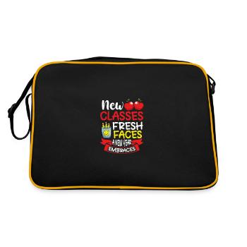 New classes, fresh faces - Retro Bag - black/gold - Back