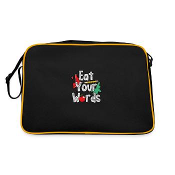 Eat your words - Retro Bag - black/gold - Back