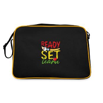 Ready, set, learn - Retro Bag - black/gold - Back