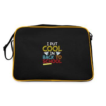 I made back-to-school cool - Retro Bag - black/gold - Back