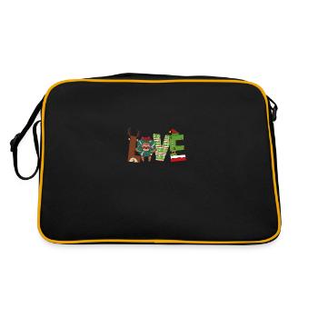 Cher paresseux de Noël, - Sac Retro - noir/or - Dos
