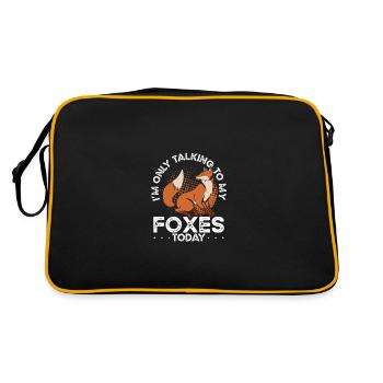 Je parle à mes renards aujourd’hui - Sac Retro - noir/or - Dos