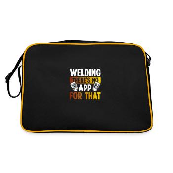 There is no app for welding - Retro Bag - black/gold - Back