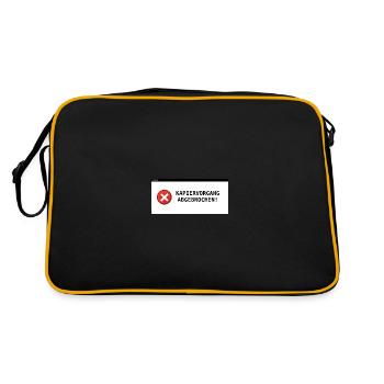Copying process aborted - Retro Bag - black/gold - Back
