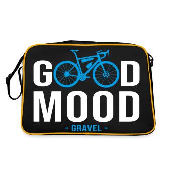 Vélo velo good mood sport cycliste gravel - Sac Retro - noir/or - Dos