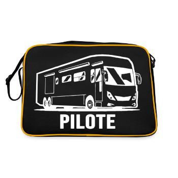 camping car pilote - Sac Retro - noir/or - Dos