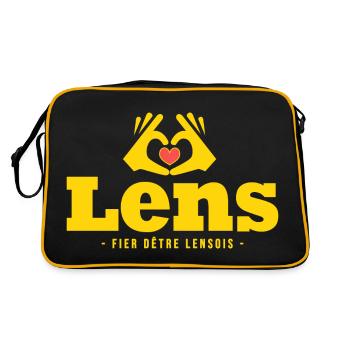 Lens j aime lens football lensois Foot - Sac Retro - noir/or - Dos