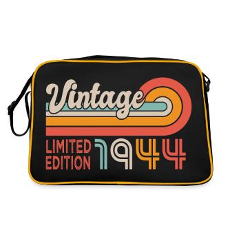1944 Birthday Born in 1944 - Retro Bag - black/gold - Back