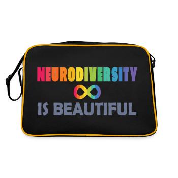 La neurodiversité, c’est beau - Sac Retro - noir/or - Dos