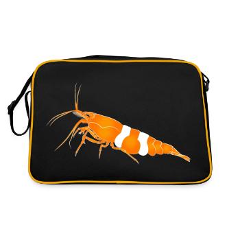 Garnele, shrimp Neocaridina davidi, Aquarium - Retro Bag - black/gold - Back