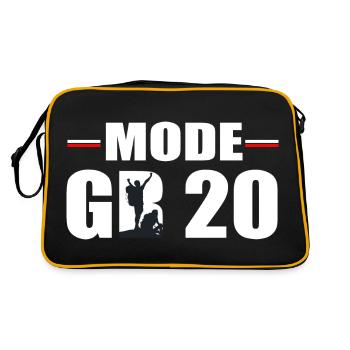 Hiking Mode GR 20 corsica hiking - Retro Bag - black/gold - Back