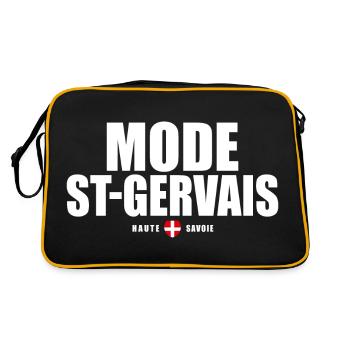 Mode ST Gervais Mont Blanc haute savoie alpes - Sac Retro - noir/or - Dos