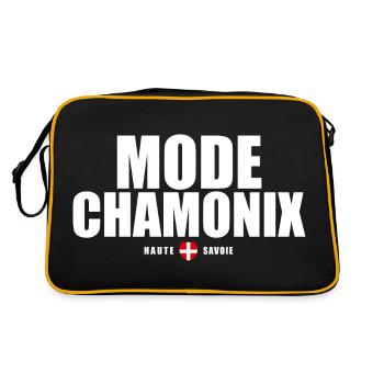 Mode Chamonix Mont Blanc haute savoie alpes - Sac Retro - noir/or - Dos
