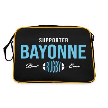 Rugby Bayonne supporter rugby bayonnais - Sac Retro - noir/or - Dos