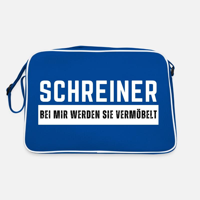 Schreiner - Bei mir werden Sie vermöbelt Spruch Retro Tasche