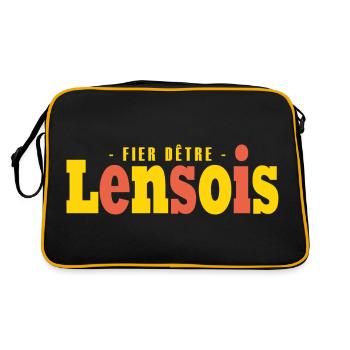 football club Lens fier detre Lensois cadeau homme - Sac Retro - noir/or - Dos
