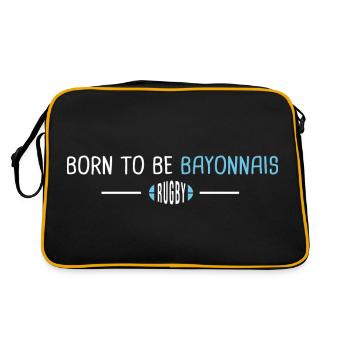 Rugby Bayonne born to be Bayonnais - Sac Retro - noir/or - Dos