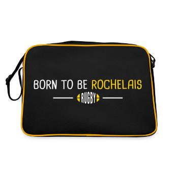 RugbyLa Rochelle born to be Rochellais - Sac Retro - noir/or - Dos