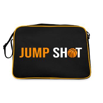 Basketball jump shot basketteur joueur de basket - Sac Retro - noir/or - Dos