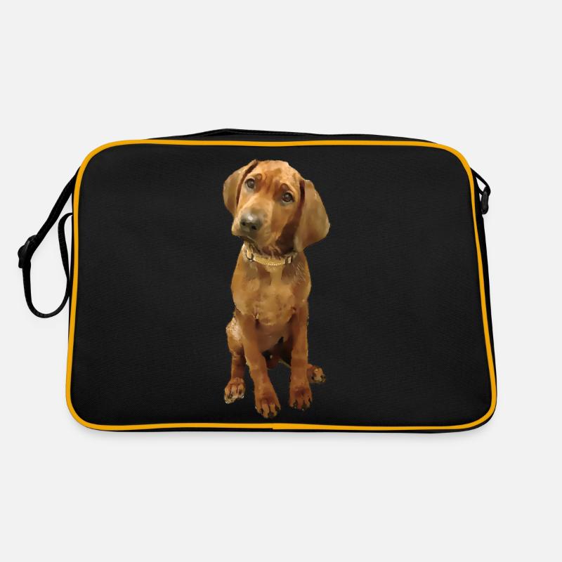 Race de chien Ridgeback - Sac Retro - noir/or