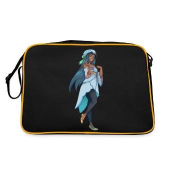 Victoria - Retro Tasche - Schwarz/Gold - Hinten