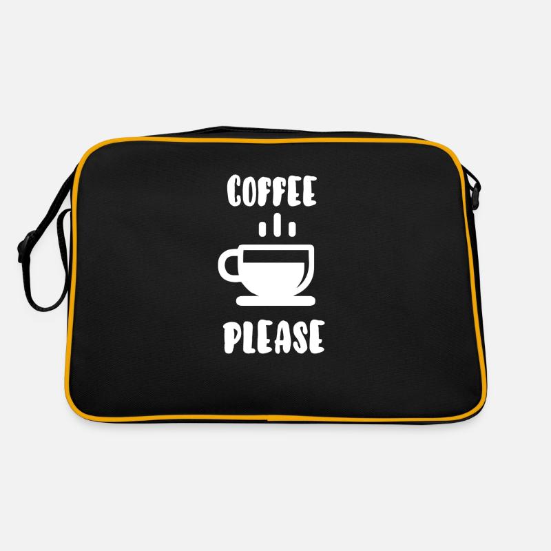Kaffee bitte Retro Tasche