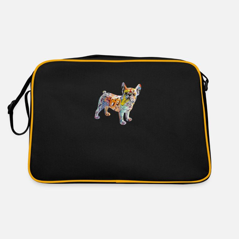 Hund Graffiti Retro Tasche