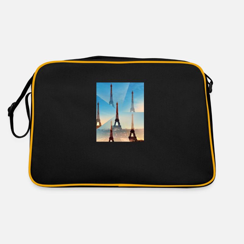Eiffel Tower front view Retro Bag