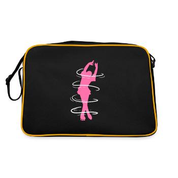 Ice skating Ice skating Ice skating - Retro Bag - black/gold - Back