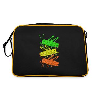 Sauterelle - Sac Retro - noir/or - Dos