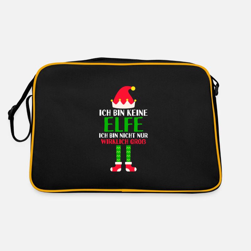 Weihnachten Elfe Elfen Geschenk Retro Tasche