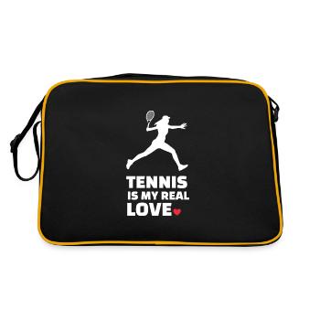 J’adore le tennis - Sac Retro - noir/or - Dos