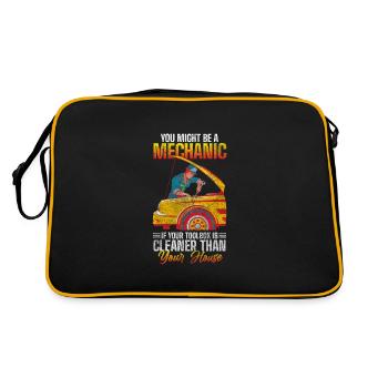 Car Car Garage Engine - Retro Bag - black/gold - Back
