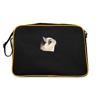 High-looking cat - Retro Bag - black/gold - Back