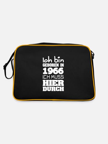 in 1966 - Retro Tasche - Schwarz/Gold