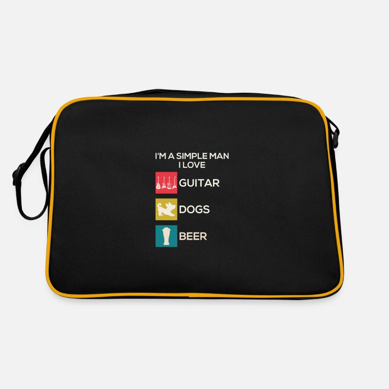Bière de chiens guitariste guitare Sac Retro
