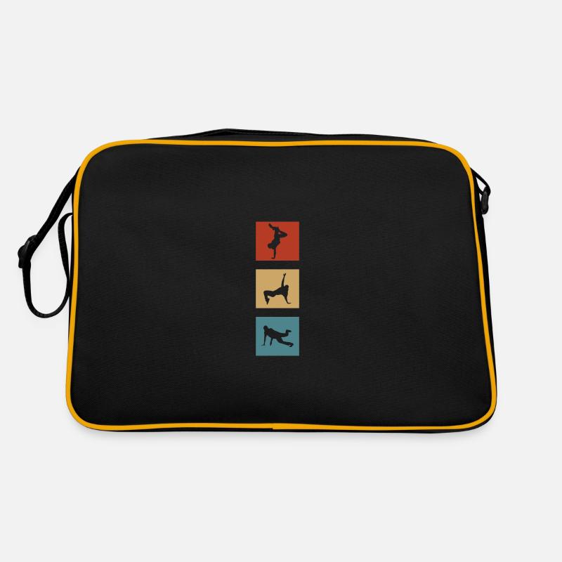 Breakdance rétro bboy breaker - Sac Retro - noir/or