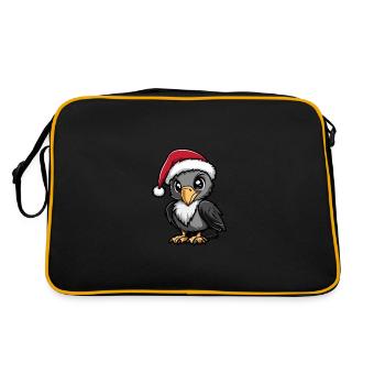 Harpy Bird Christmas Cute - Retro Bag - black/gold - Back