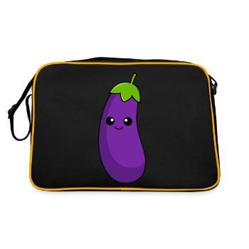 Aubergine Comic - Retro Bag - black/gold - Back