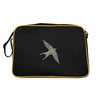 swallow - Retro Bag - black/gold - Back